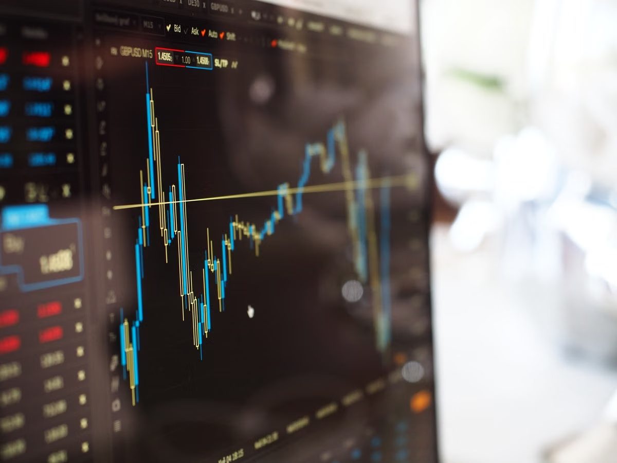 Trading screen showing market data